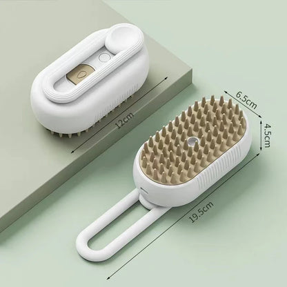 Detalle del cepillo VapoGroom – cerdas suaves aptas para piel sensible