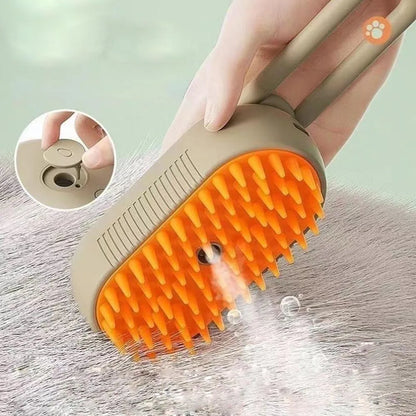 VapoGroom Steam Brush color Olive Green – cepillo de vapor 3 en 1 ORLIVOX
