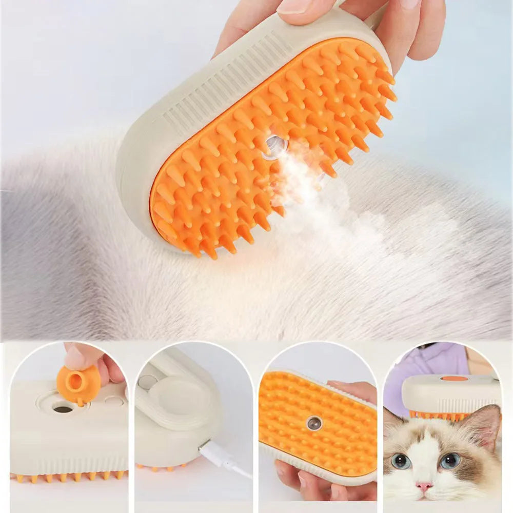 VapoGroom cepillo eléctrico de vapor para perros y gatos – elimina pelo suelto